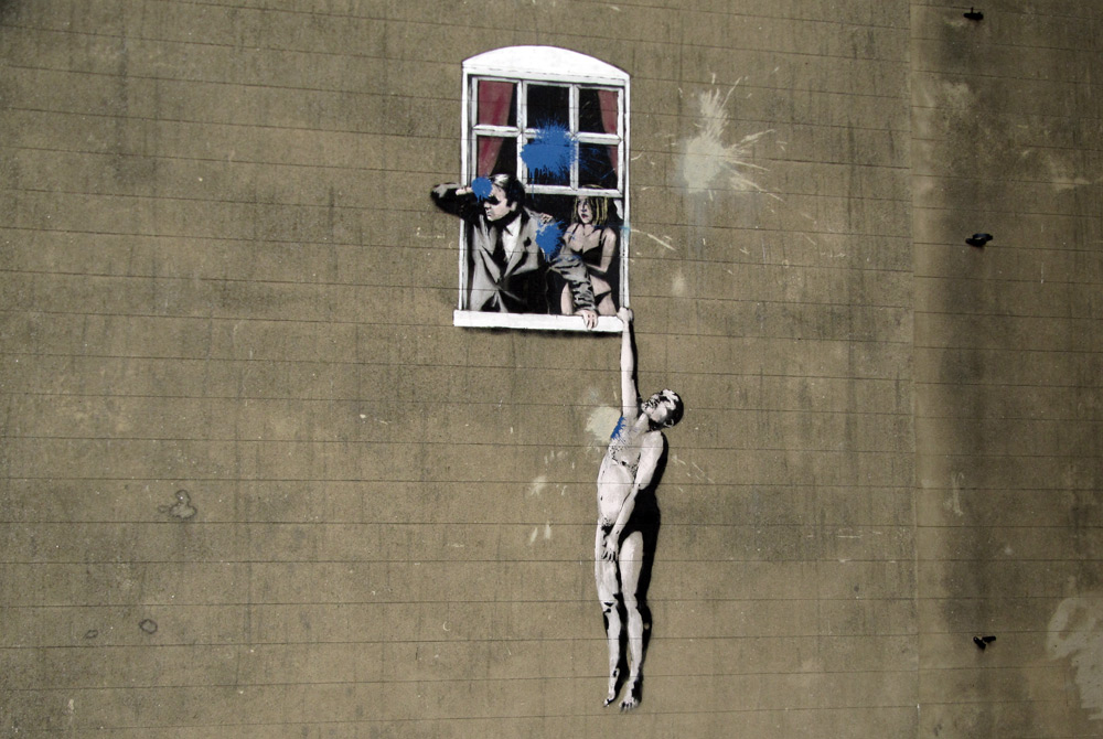 Graffiti - Banksy, Park Street, Bristol
