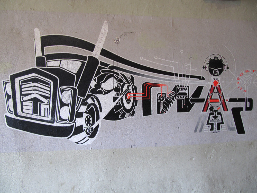 Graffiti - Cafe Pub Stans, Ars Electronica, Linz