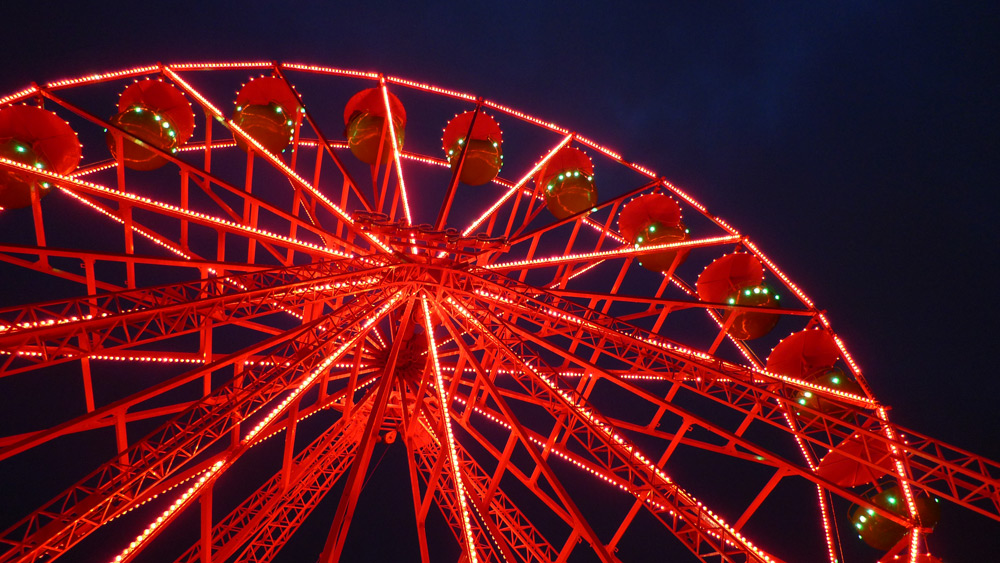 After Dark - Ferris Wheel, Linz